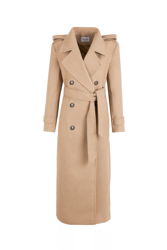 Athena Coat in Beige