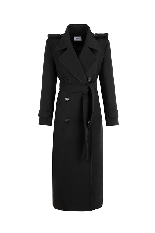 Athena Coat in Black