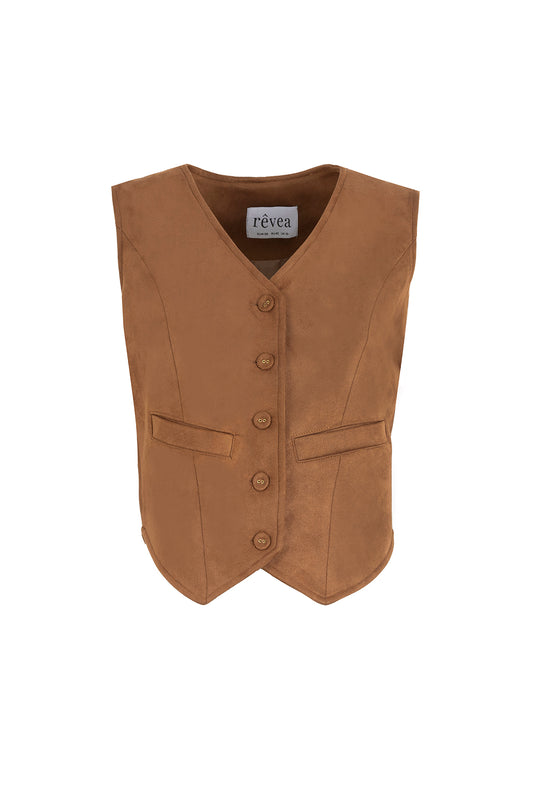 Elysian Vest in Brown