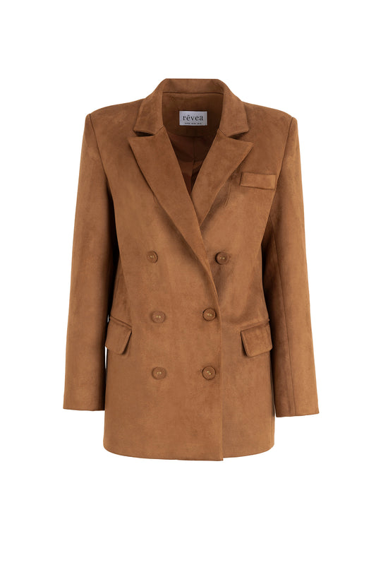 Elysian Blazer in Brown